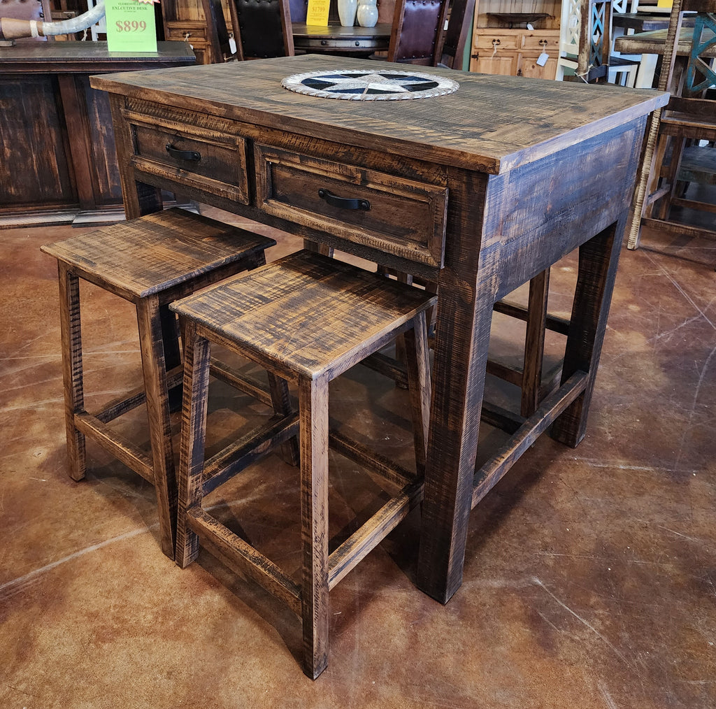MONTANA KITCHEN ISLAND IN DARK - The Rustic Mile