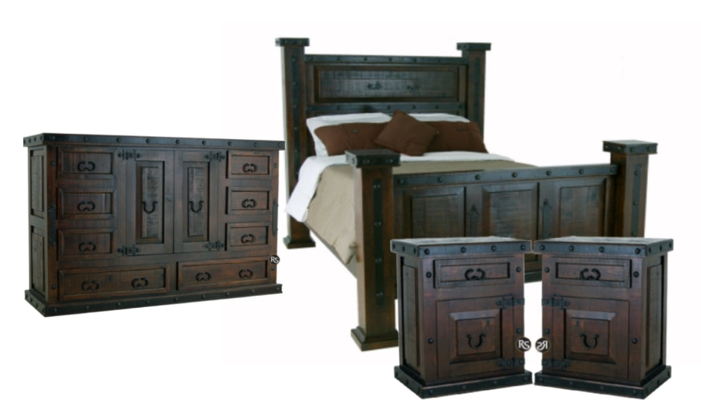 GRAND HACIENDA BEDROOM SET - The Rustic Mile