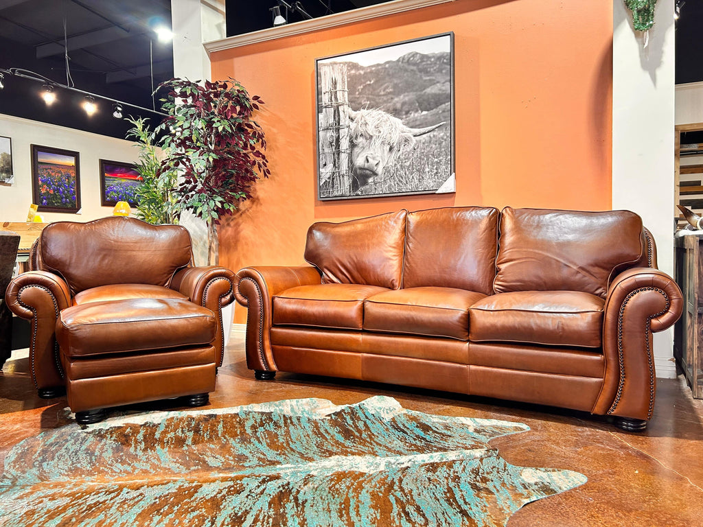 THE SANTA ANA SOFA SET IN DEL MAR REDWOOD - The Rustic Mile