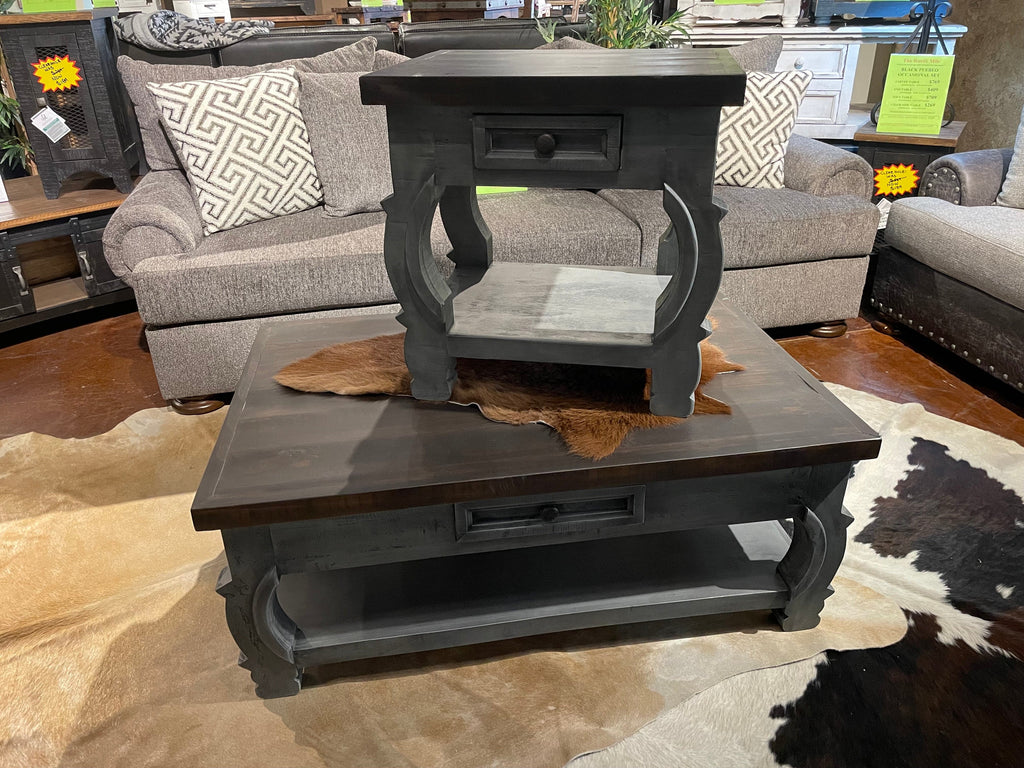 HONDO COFFEE TABLE SET ALAMO GRAY - The Rustic Mile