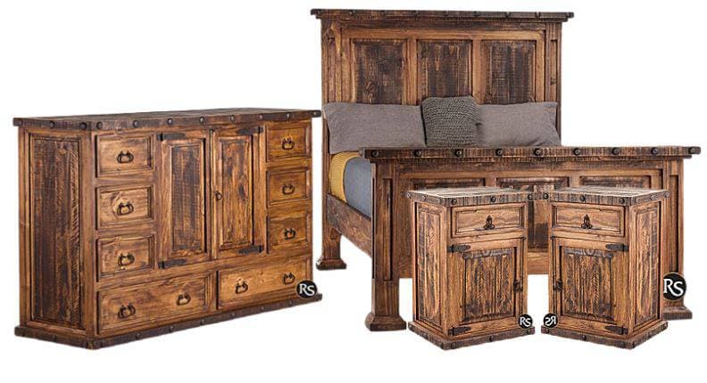 RUSTIC SANTA CRUZ BEDROOM SET - The Rustic Mile