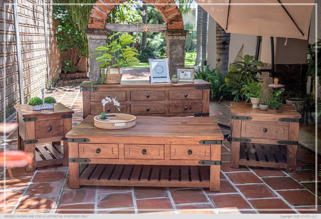 PAROTA COFFEE TABLE AND TWO END TABLES - The Rustic Mile